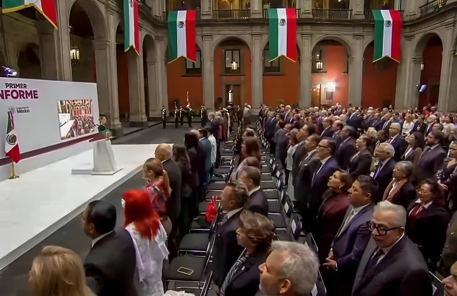 Gobernador Rubén Rocha asiste al Primer Informe de Gobierno de la Presidenta Claudia Sheinbaum