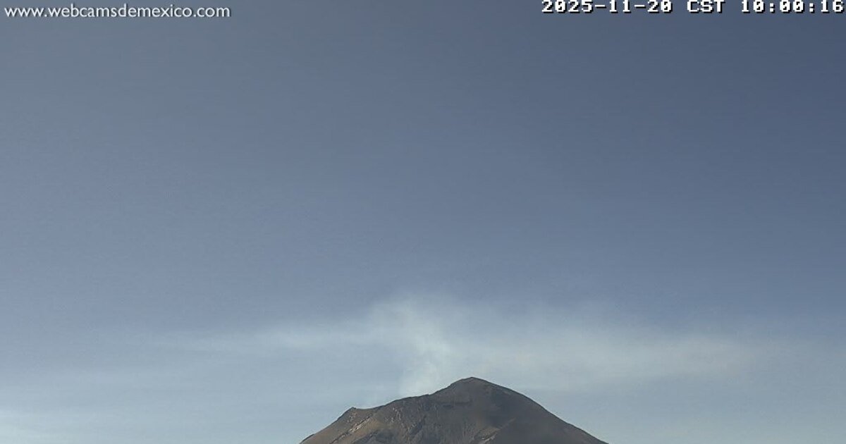 Popocatépetl despierta: 21 exhalaciones y alerta amarilla en México