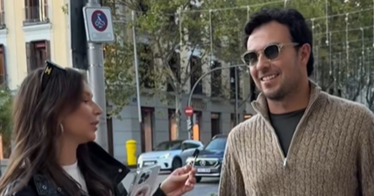 Checo Pérez detenido por su estilo en Madrid: influencer no lo reconoce