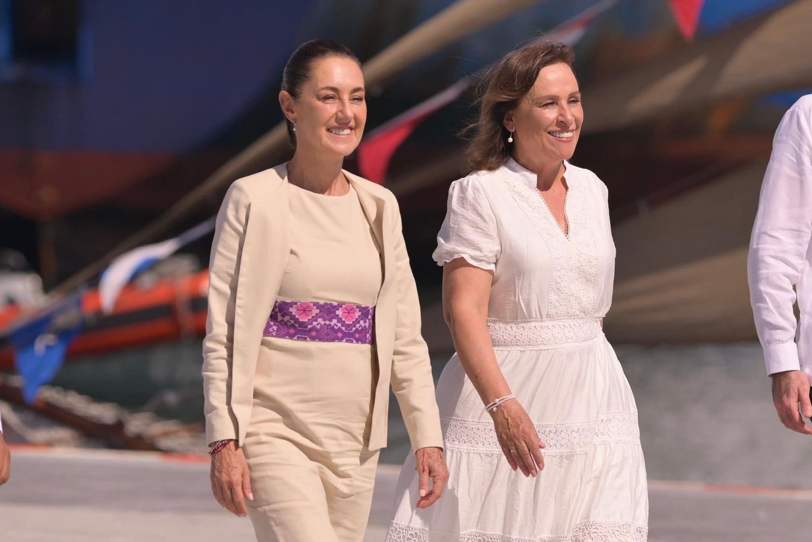 Rocío Nahle y Claudia Sheinbaum fortalecen el progreso y la preservación histórica de Veracruz en su recorrido conjunto