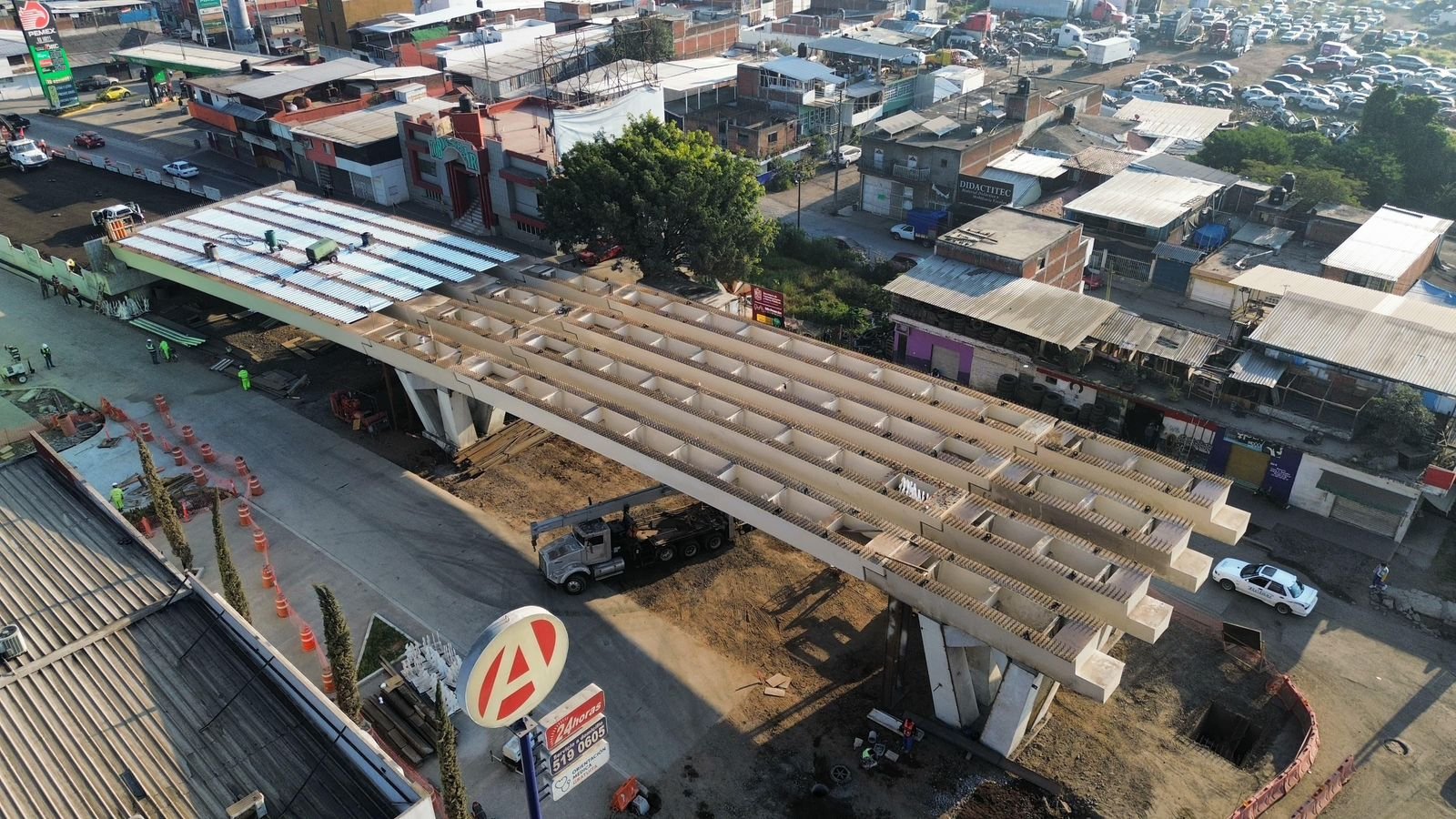 Avance del 87% en La Hielera: Uruapan estrenará distribuidor vial con skatepark y gimnasio al aire libre