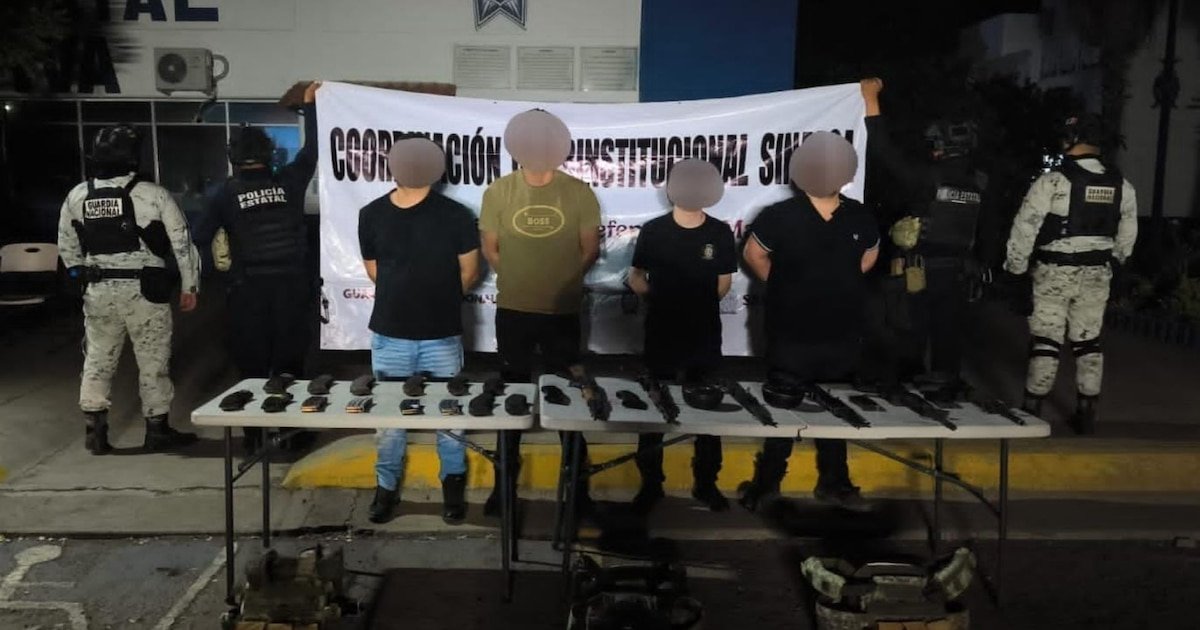 Sinaloa: Civiles Armados Caen con Arsenal de Película en Culiacán