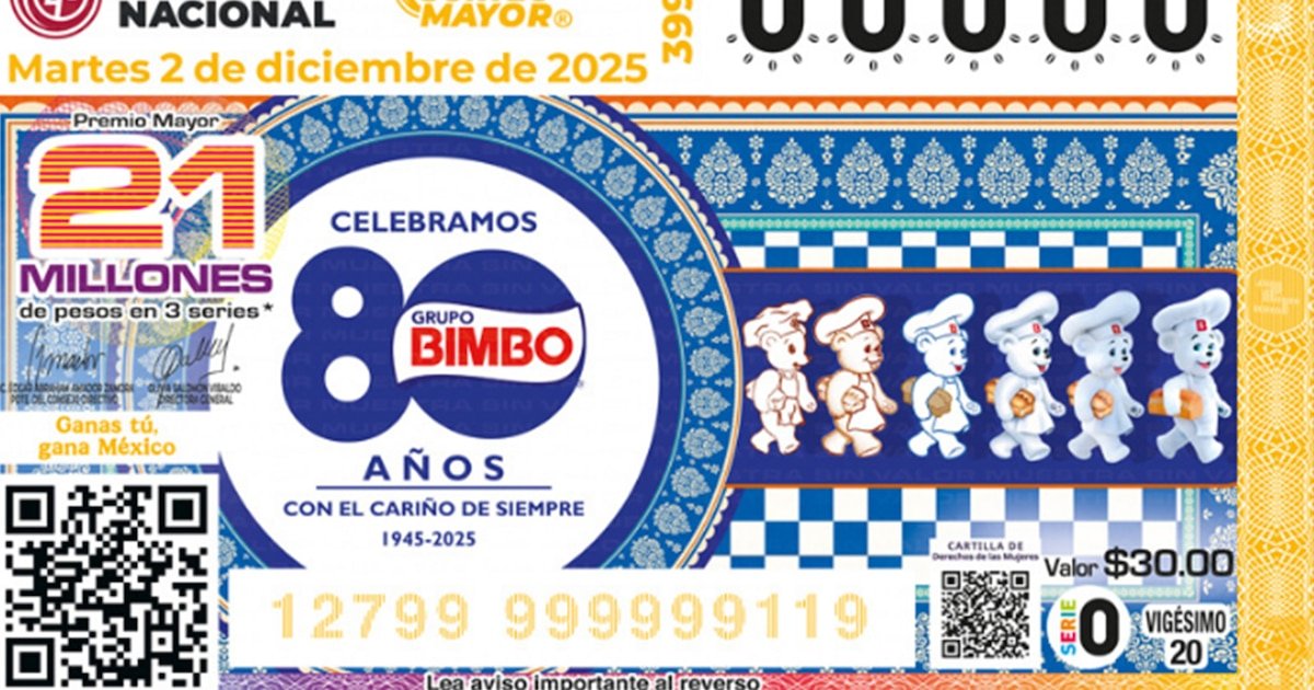 Sorteo Mayor de Lotería Nacional: 21 millones en juego este martes