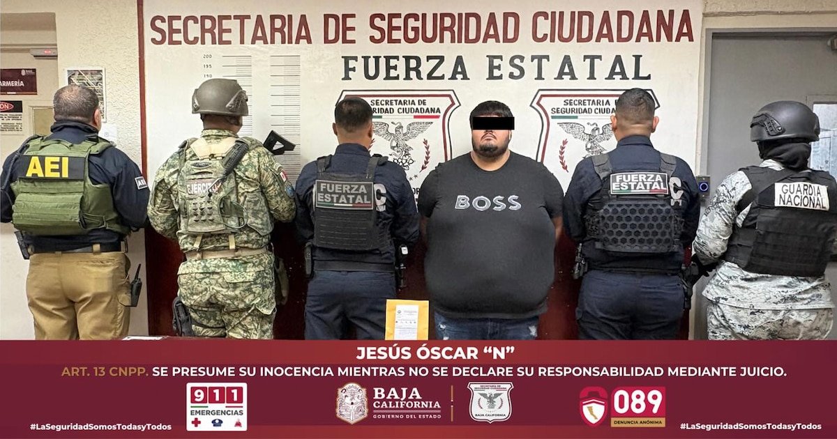 Detienen a “El Oso”, presunto líder de narcomenudeo de “Los Rusos”, en Mexicali