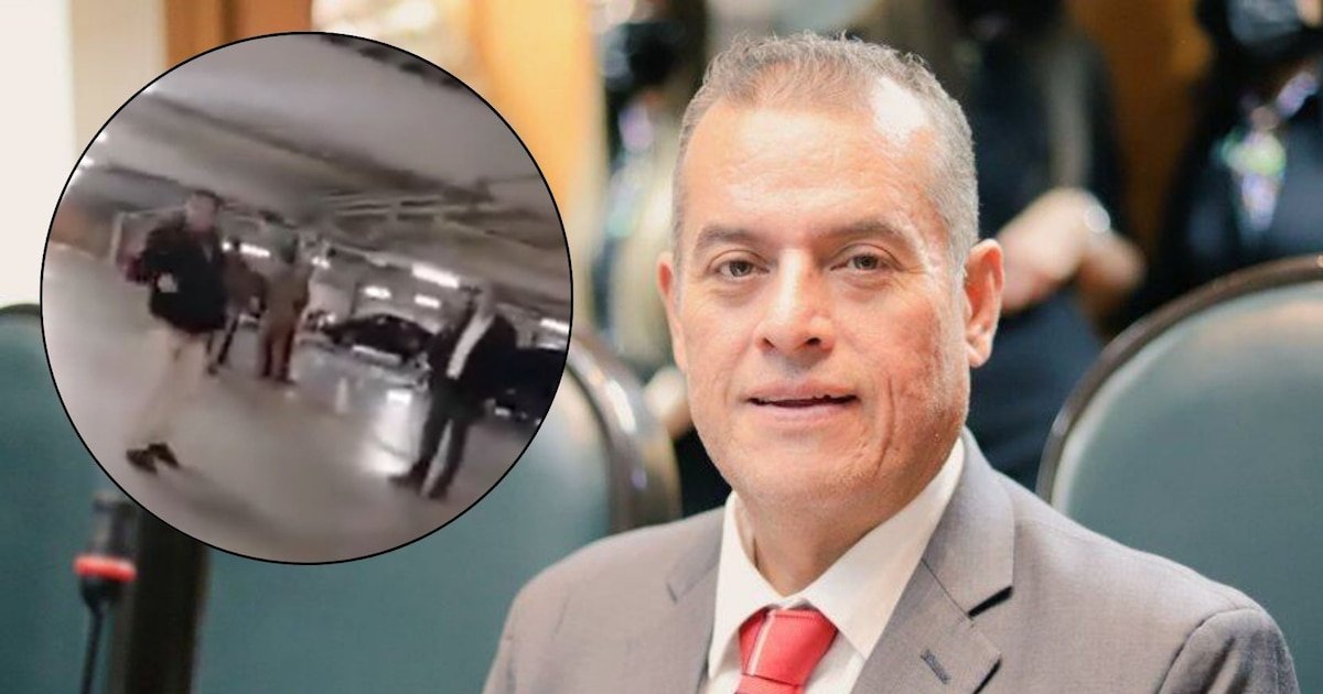 Diputado y funcionario arman bronca en plaza de Metepec