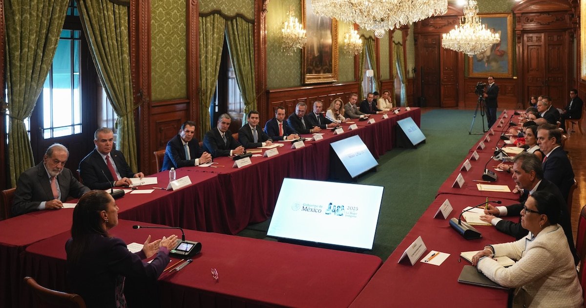 Sheinbaum pacta con empresarios el Plan México para reactivar la economía